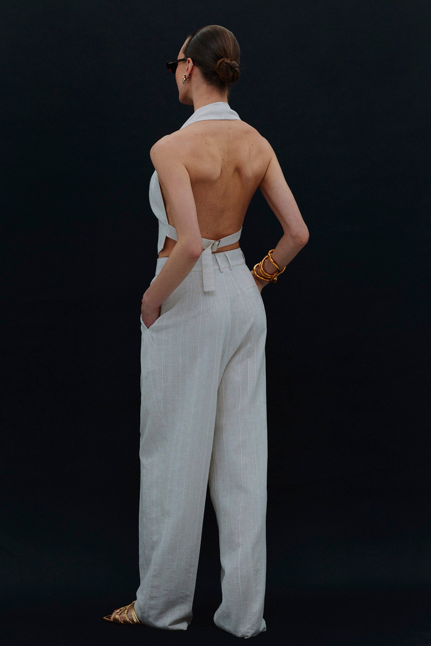 MUSE in white stripe suit