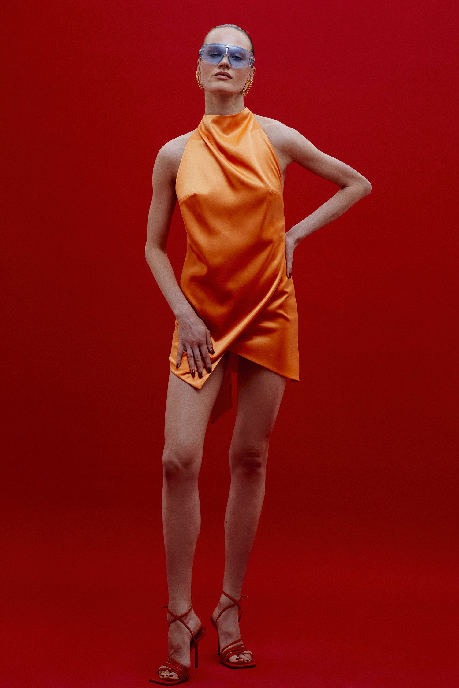 VERA in Satin Orange