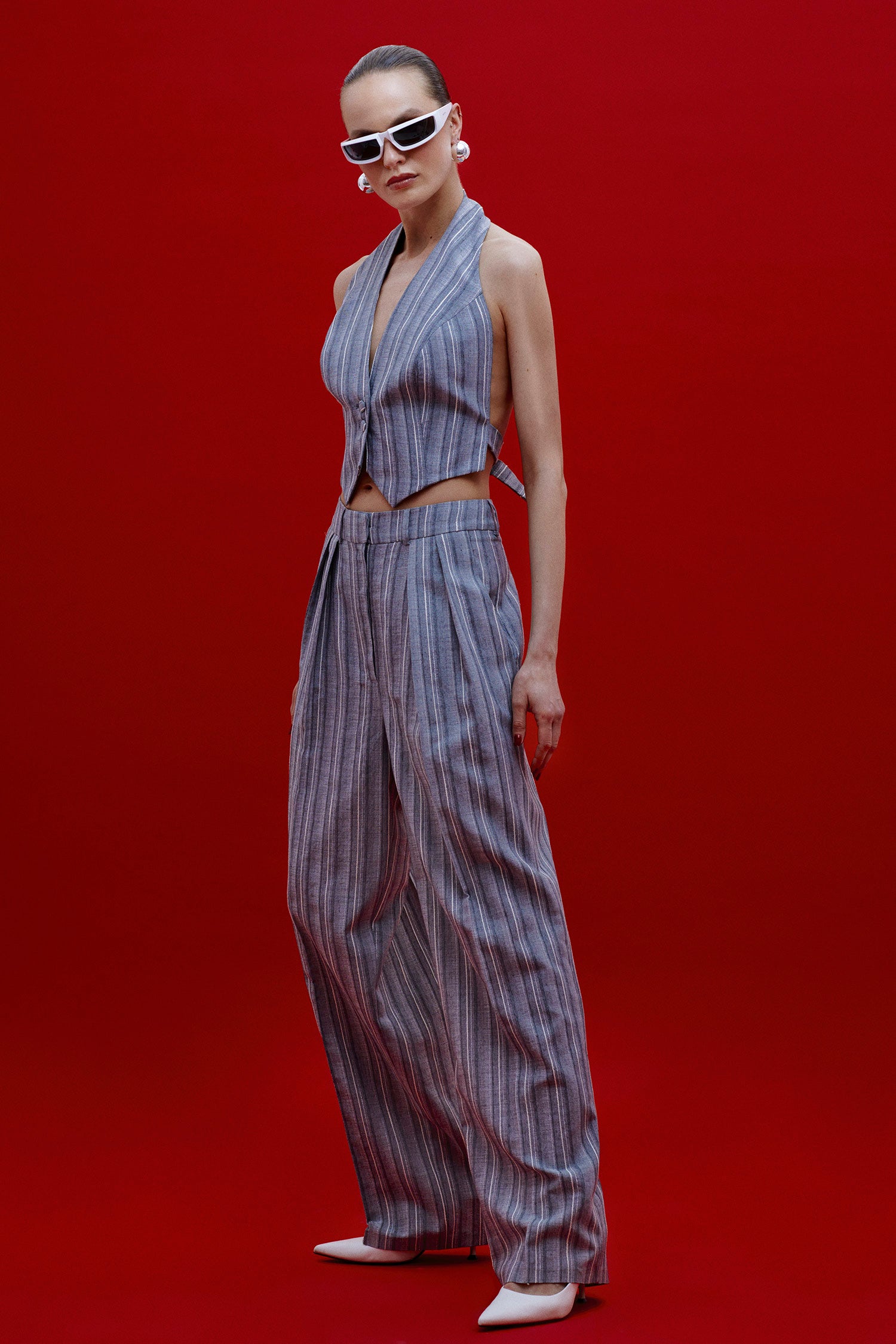 MUSE in blue stripe suit