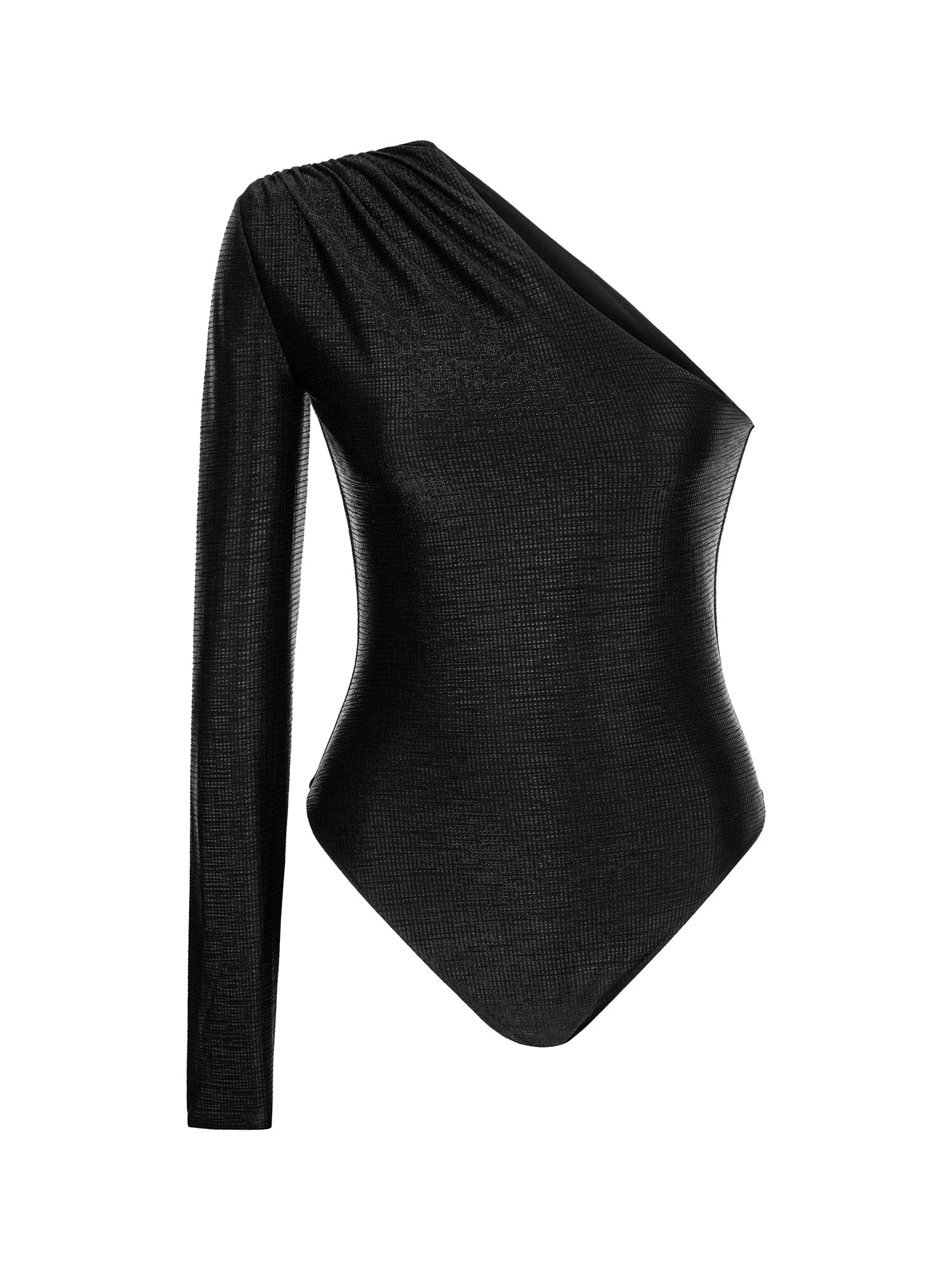 GHARA in Black Shine Dress