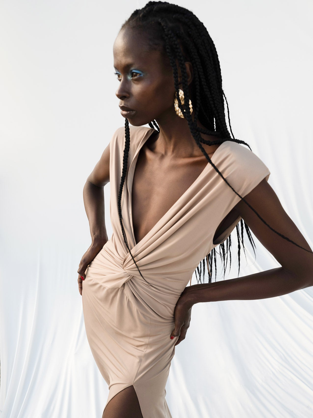 KAREN in İntense Mocha Midi Dress
