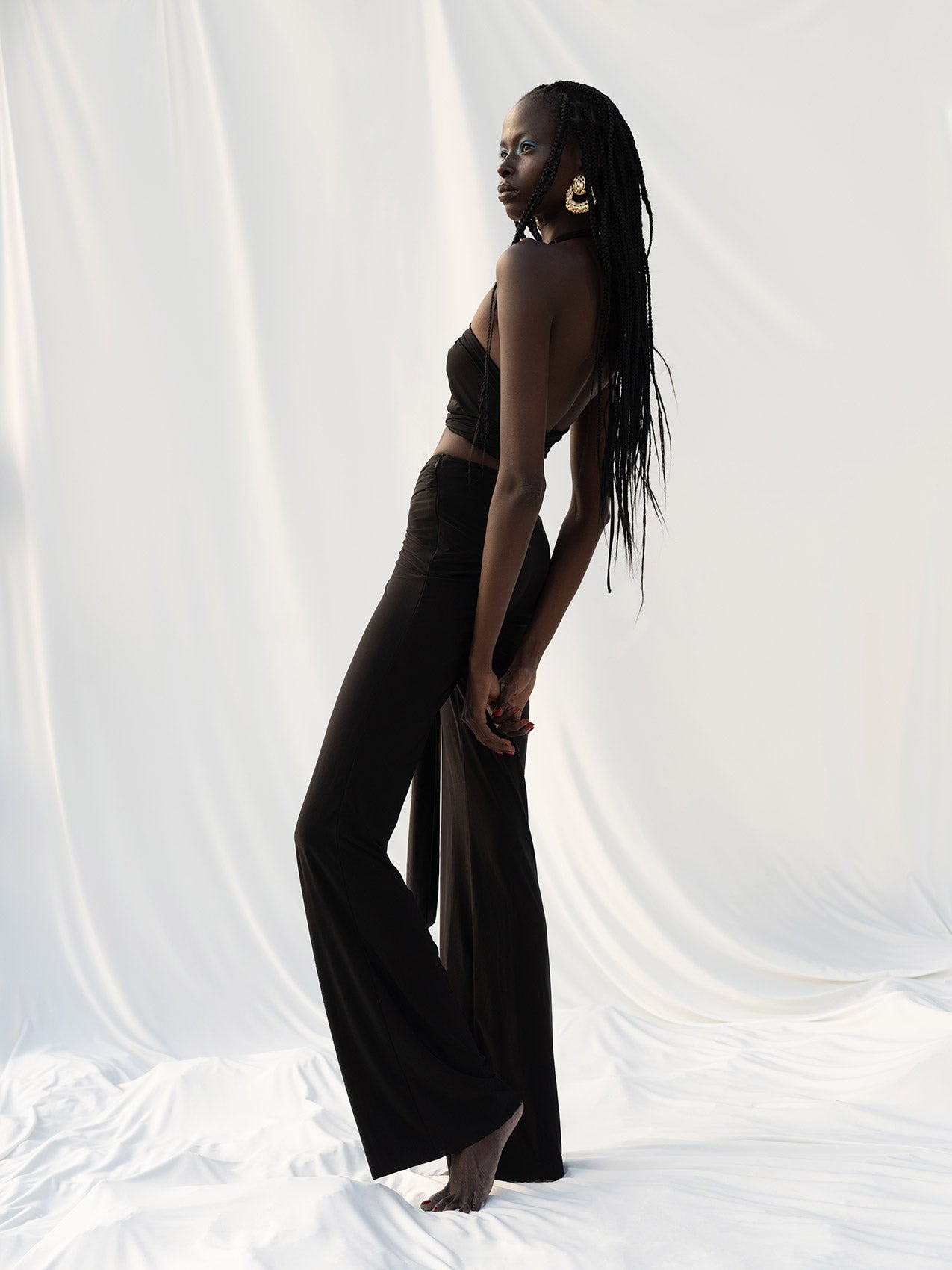 ALEXA in Dark Shade Mink Suit