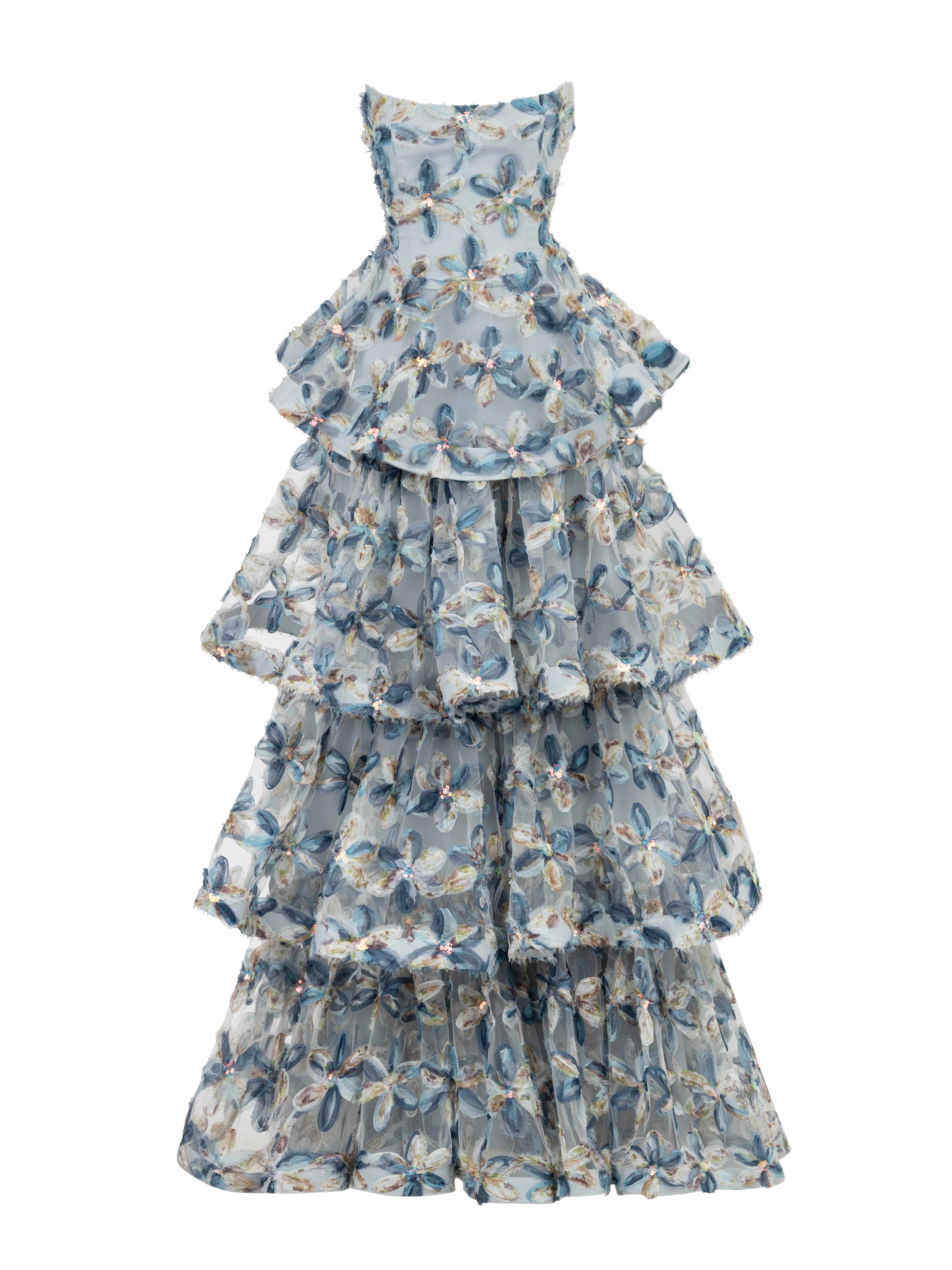 Isabel Maxi Flower Dress